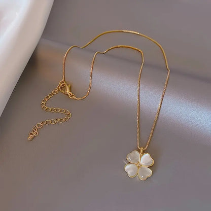 1pc Exquisite Four-Leaf Clover Pendant Necklace