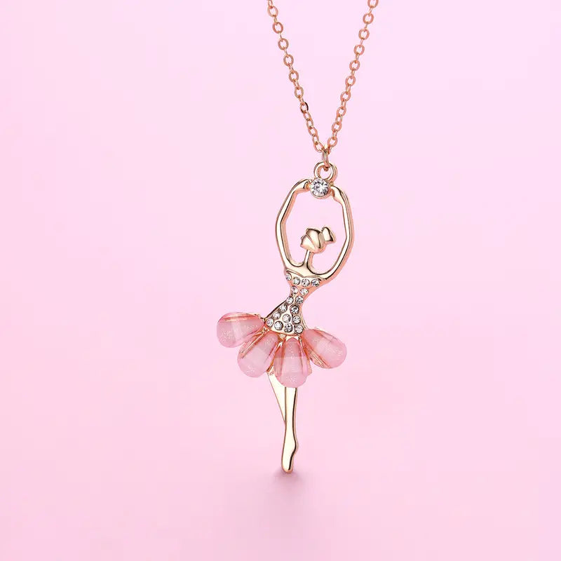 Adorable Ballet Girls Necklace