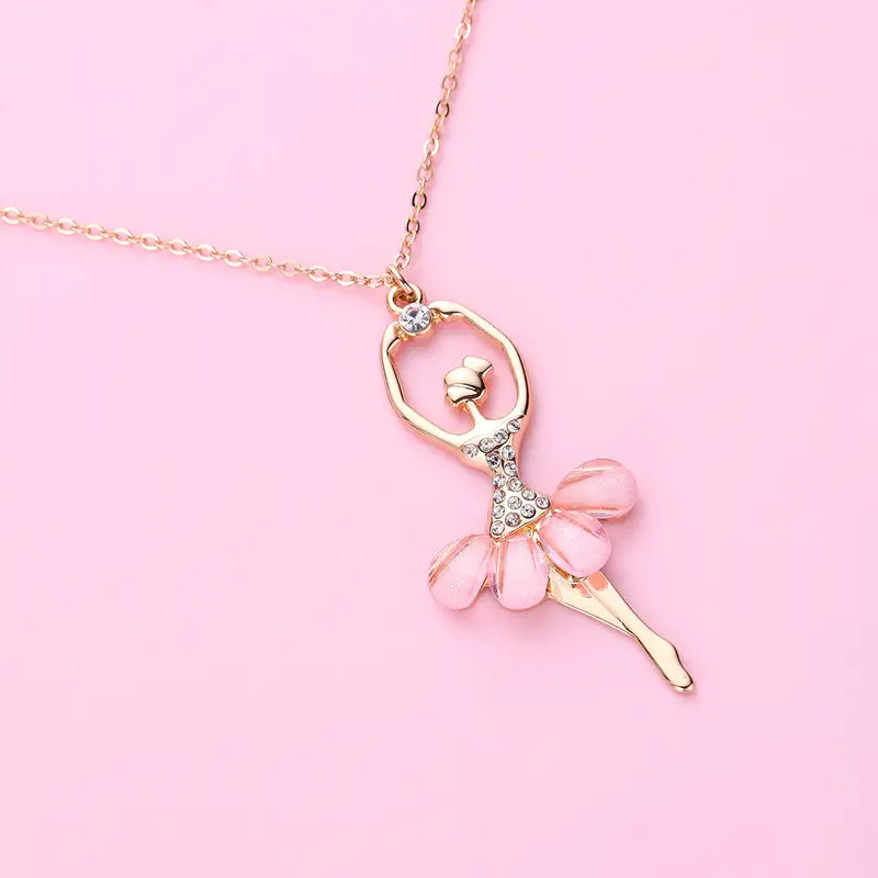 Adorable Ballet Girls Necklace