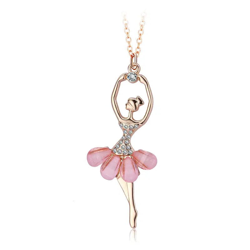 Adorable Ballet Girls Necklace