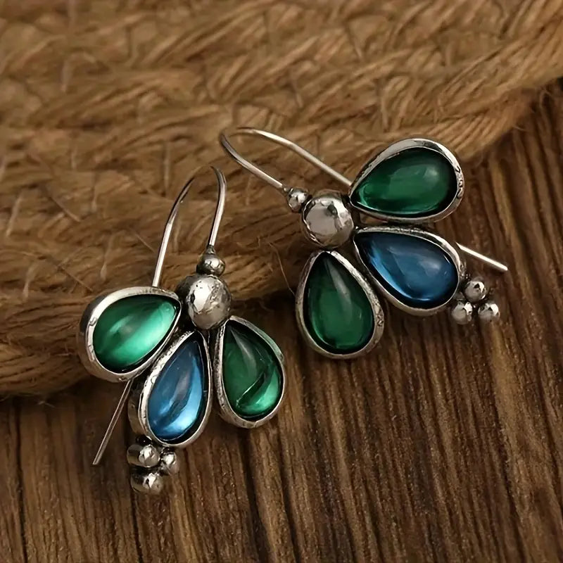 Boho-Chic Butterfly Drop Earrings