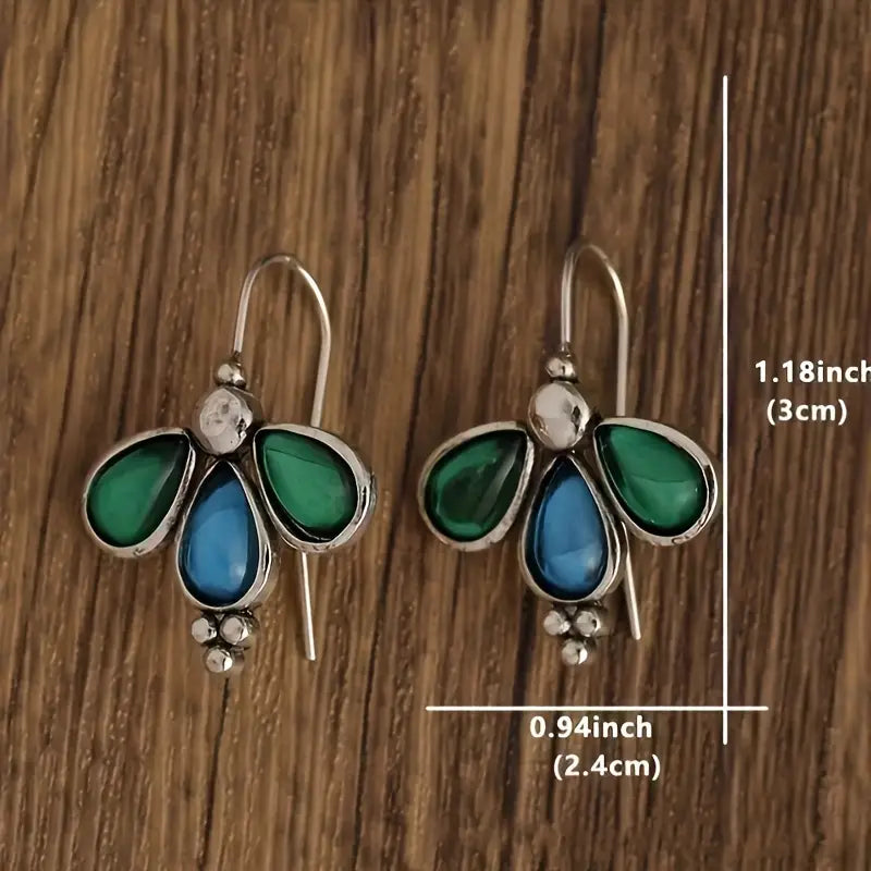 Boho-Chic Butterfly Drop Earrings