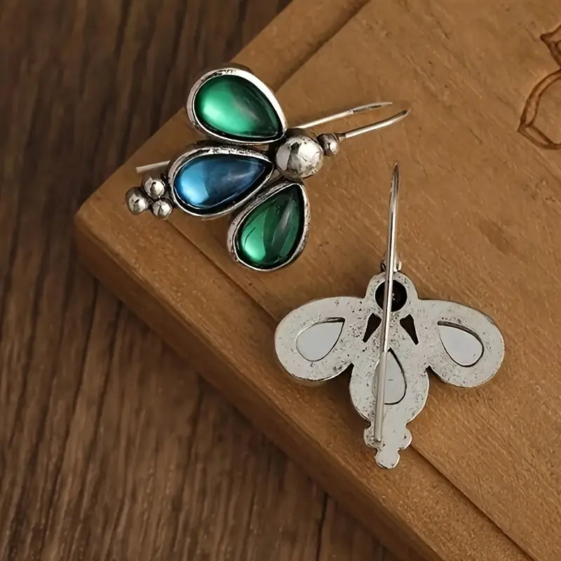 Boho-Chic Butterfly Drop Earrings