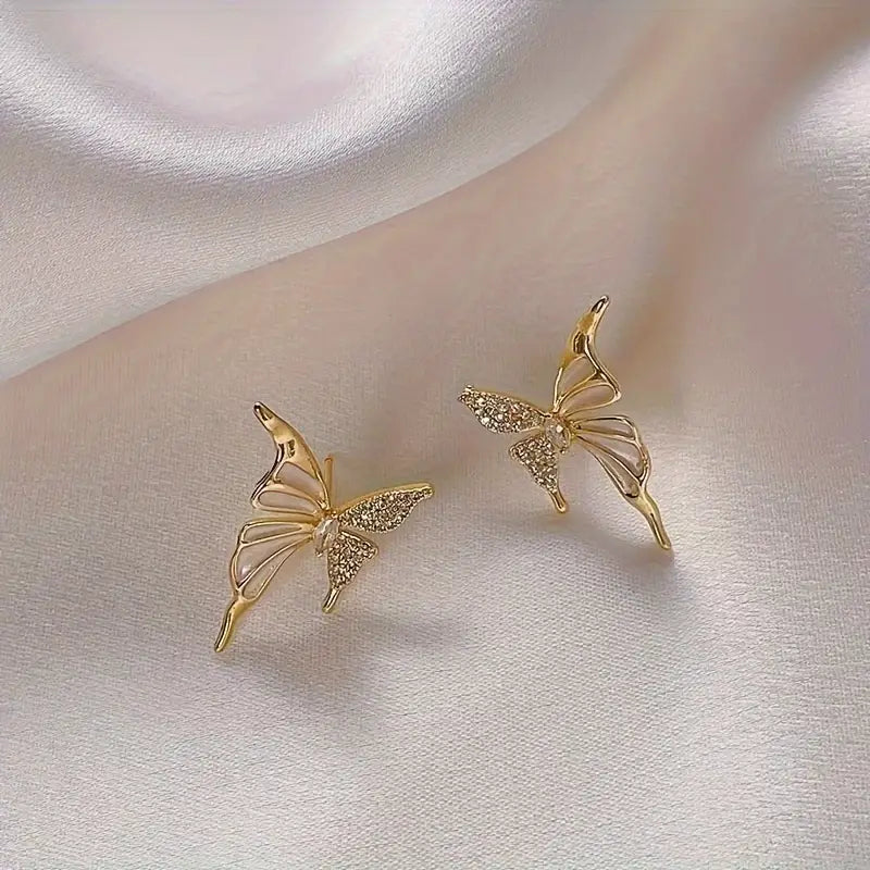 Butterfly Wing Stud Earrings