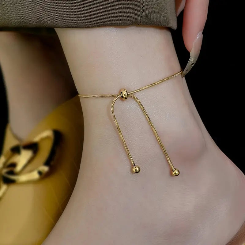 Delicate Minimalist Stainless Steel Foot Chain Anklet