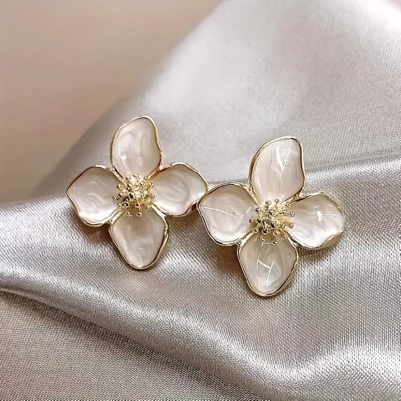 Elegant Flower Earring Jackets for Women