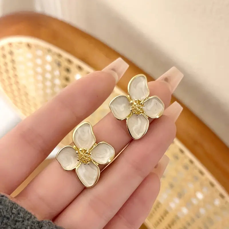 Elegant Flower Earring Jackets for Women