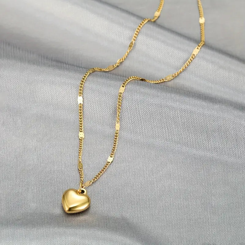 Enchanting Heart Shaped Pendant Necklace