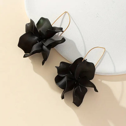 Flower Petal Dangle Earrings