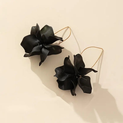 Flower Petal Dangle Earrings