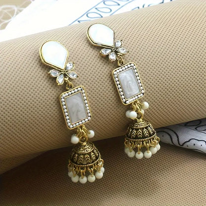 Tribal Chinese Style Floral Drop &amp; Dangle Earrings