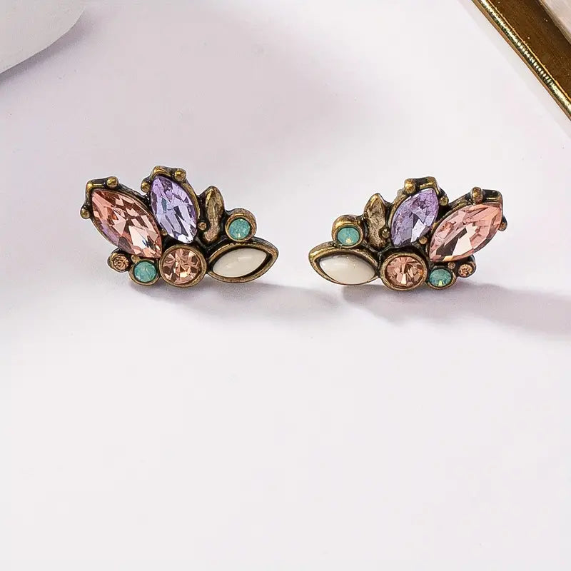 Vibrant Butterfly Stud Earrings