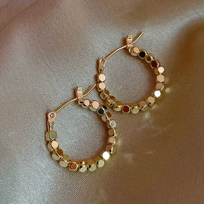 Vintage Glamour Hoop Earrings